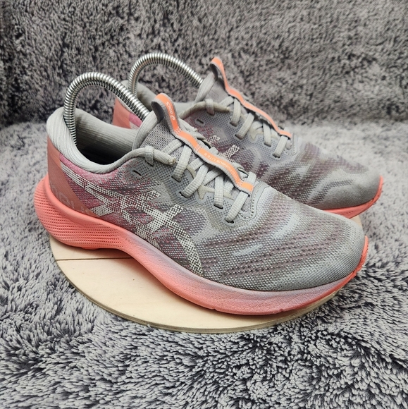 ASICS GEL-Nimbus Lite 2 Gray Coral Running Shoe Sneaker Women's Size 8 - Picture 1 of 9